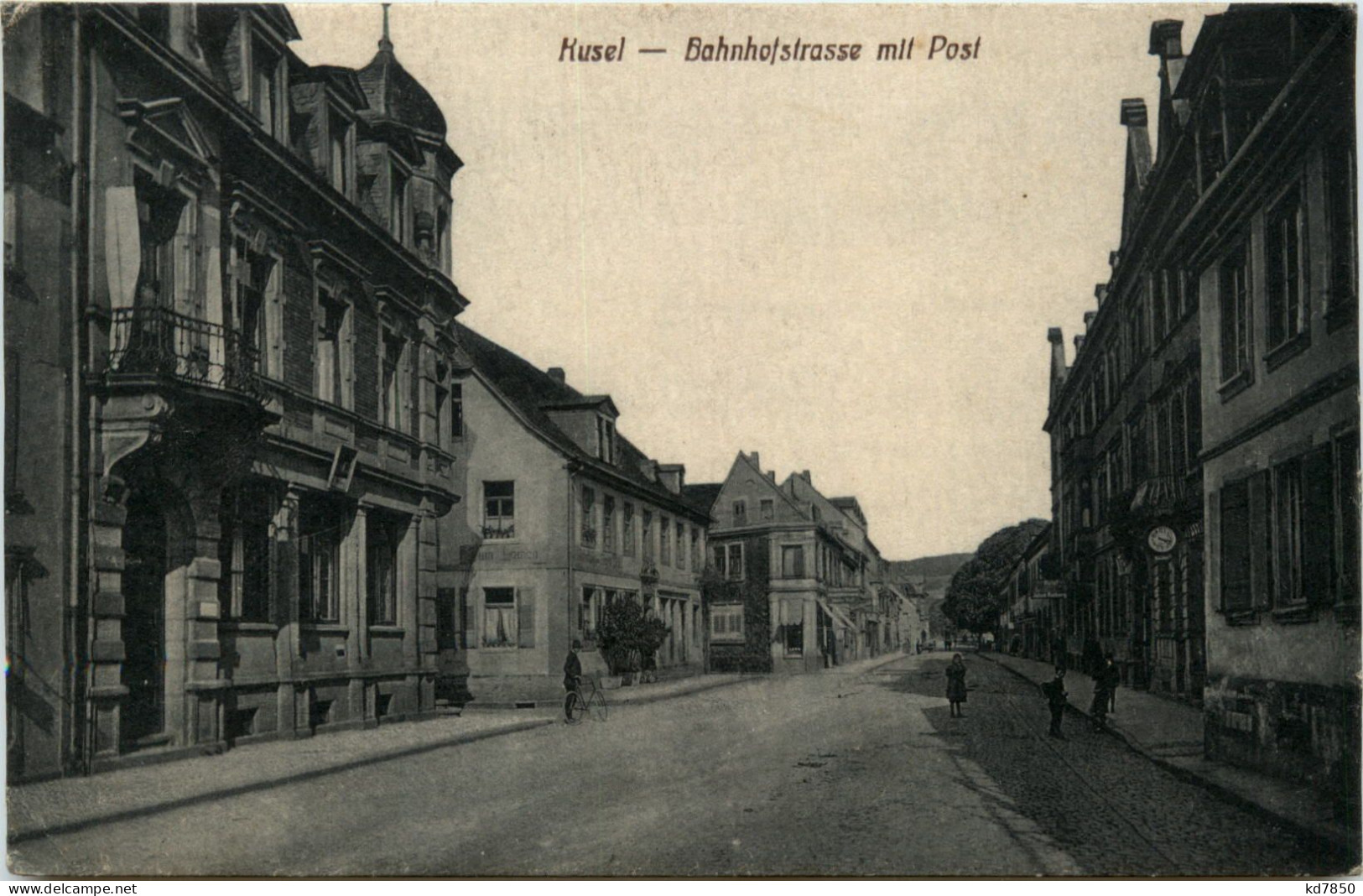 Kusel - Bahnhofstrasse Mit Post - Kusel