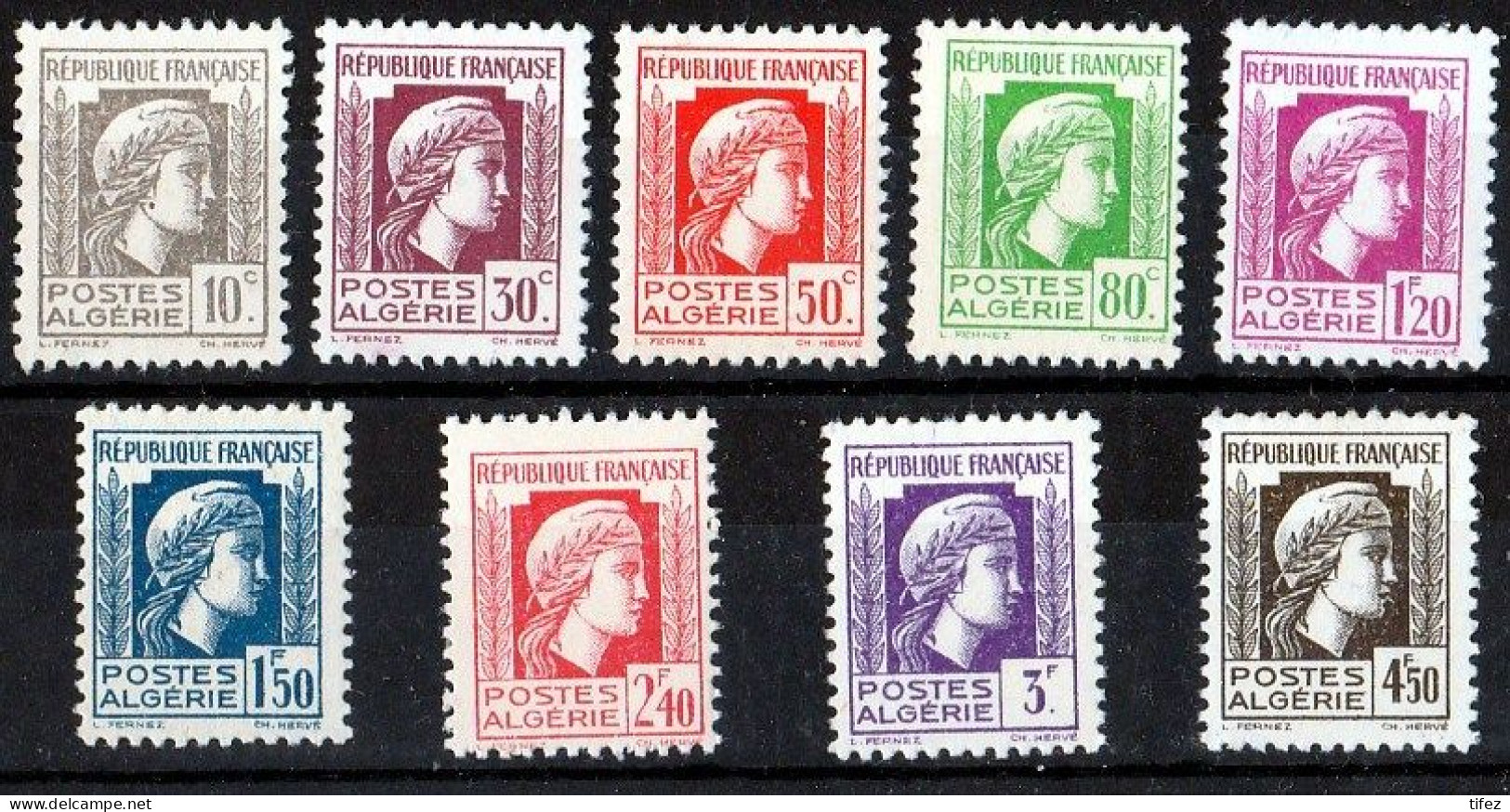 Année 1944-N°209/217 Neufs**MNH : Marianne D'Alger - Série Complète - Ongebruikt