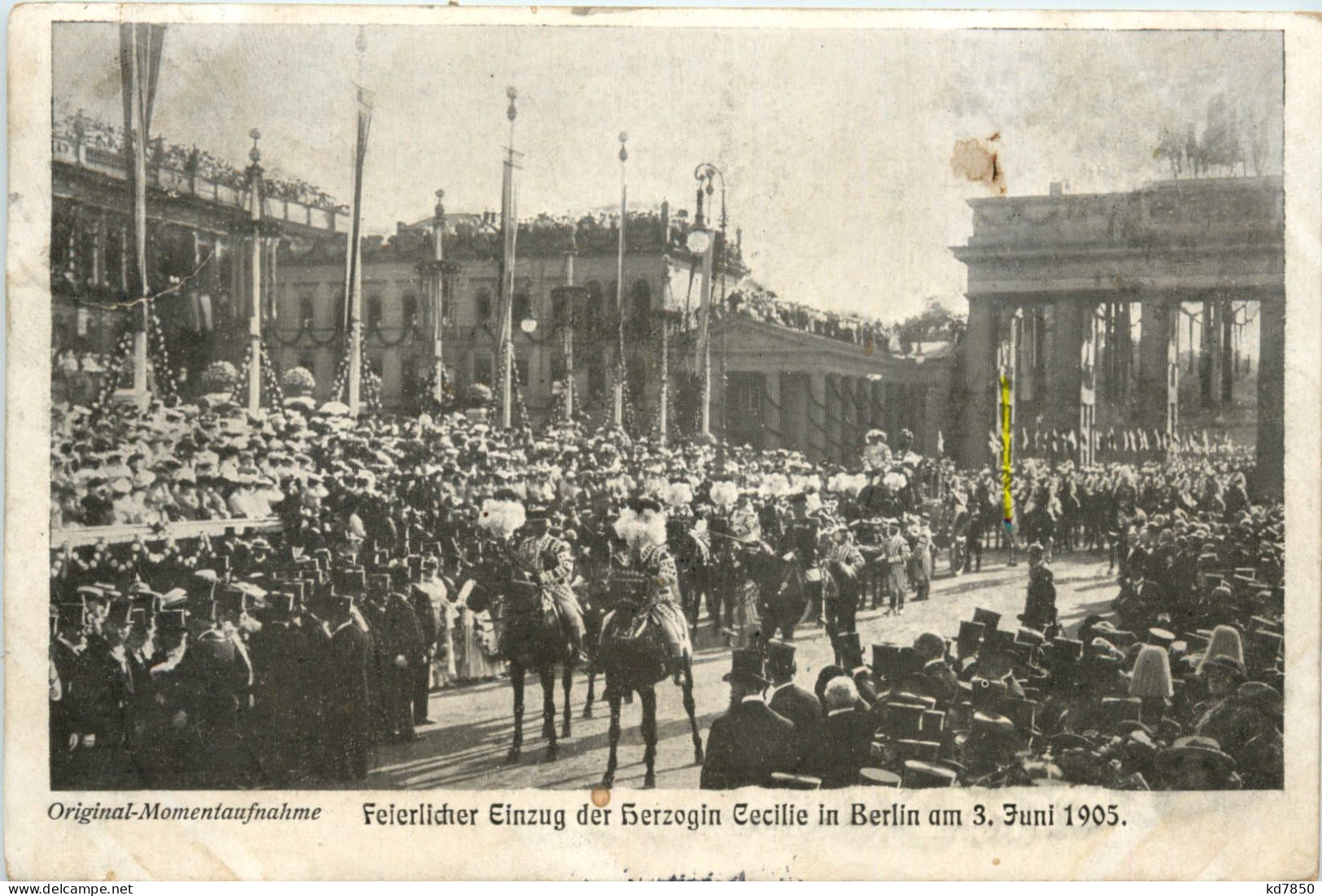 Berlin - Einzug Herzogin Cecilie 1905 - Königshäuser