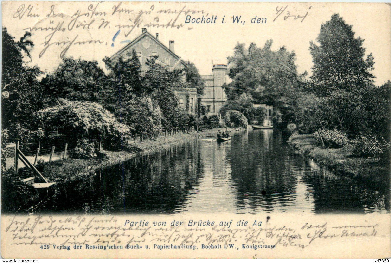 Bocholt - Partie Von Der Brücke Auf Die Aa - Borken