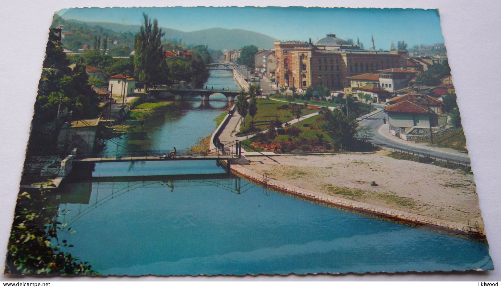 Sarajevo - Vijećnica, City Hall, Šeher-Ćehajina ćuprija, Miljacka, Bridges - Bosnie-Herzegovine