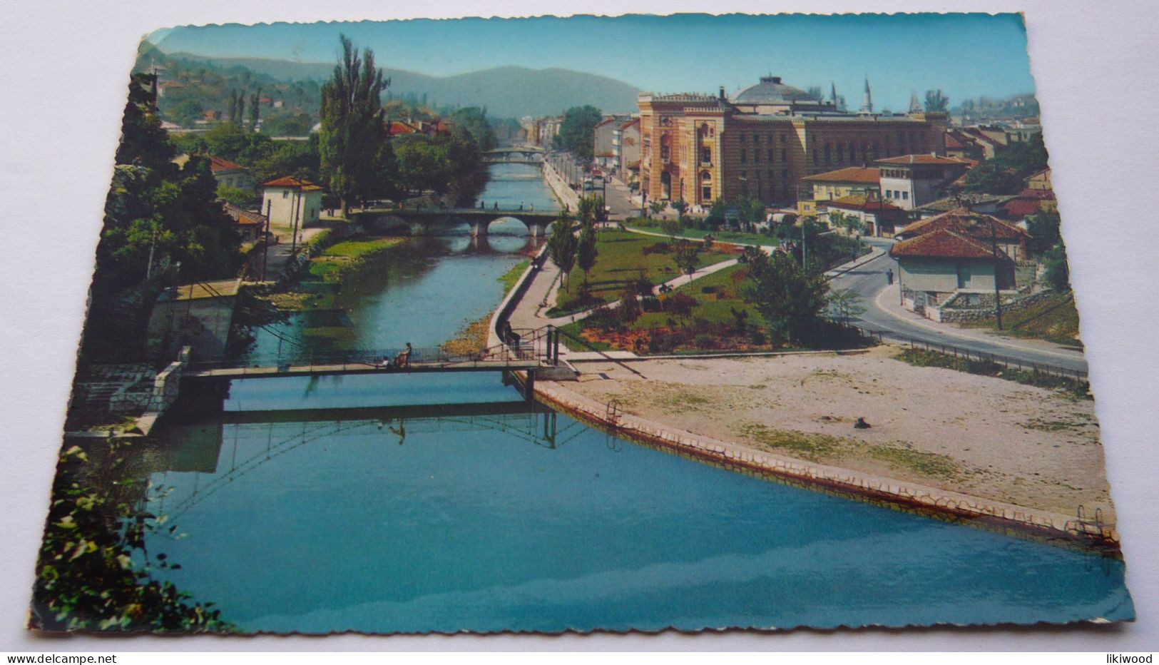 Sarajevo - Vijećnica, City Hall, Šeher-Ćehajina ćuprija, Miljacka, Bridges - Bosnia And Herzegovina