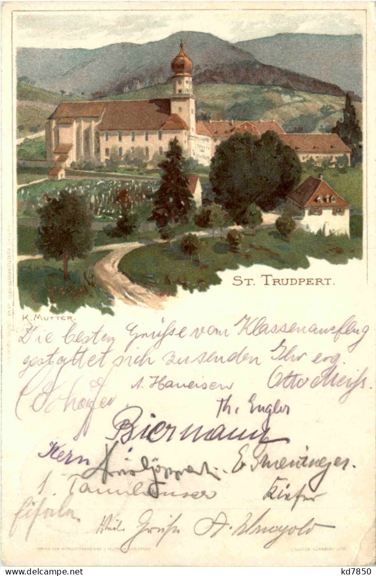 St. Trudpert - Litho - Münstertal - Muenstertal