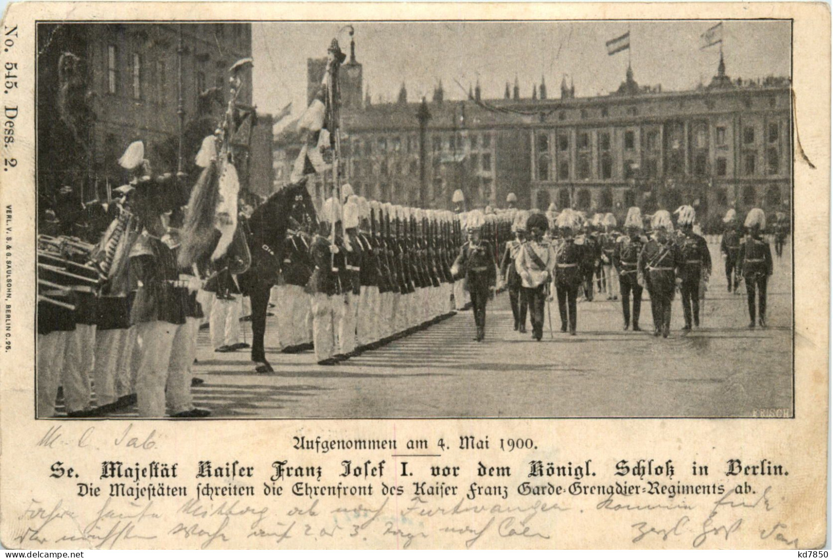 Berlin - Einzug Kaiser Franz Josef 1900 - Königshäuser