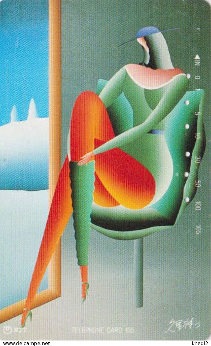 Rare Télécarte JAPON / NTT 310-038 - Art Peinture Moderne Femme - Modern Painting JAPAN Phoneecard - Japan