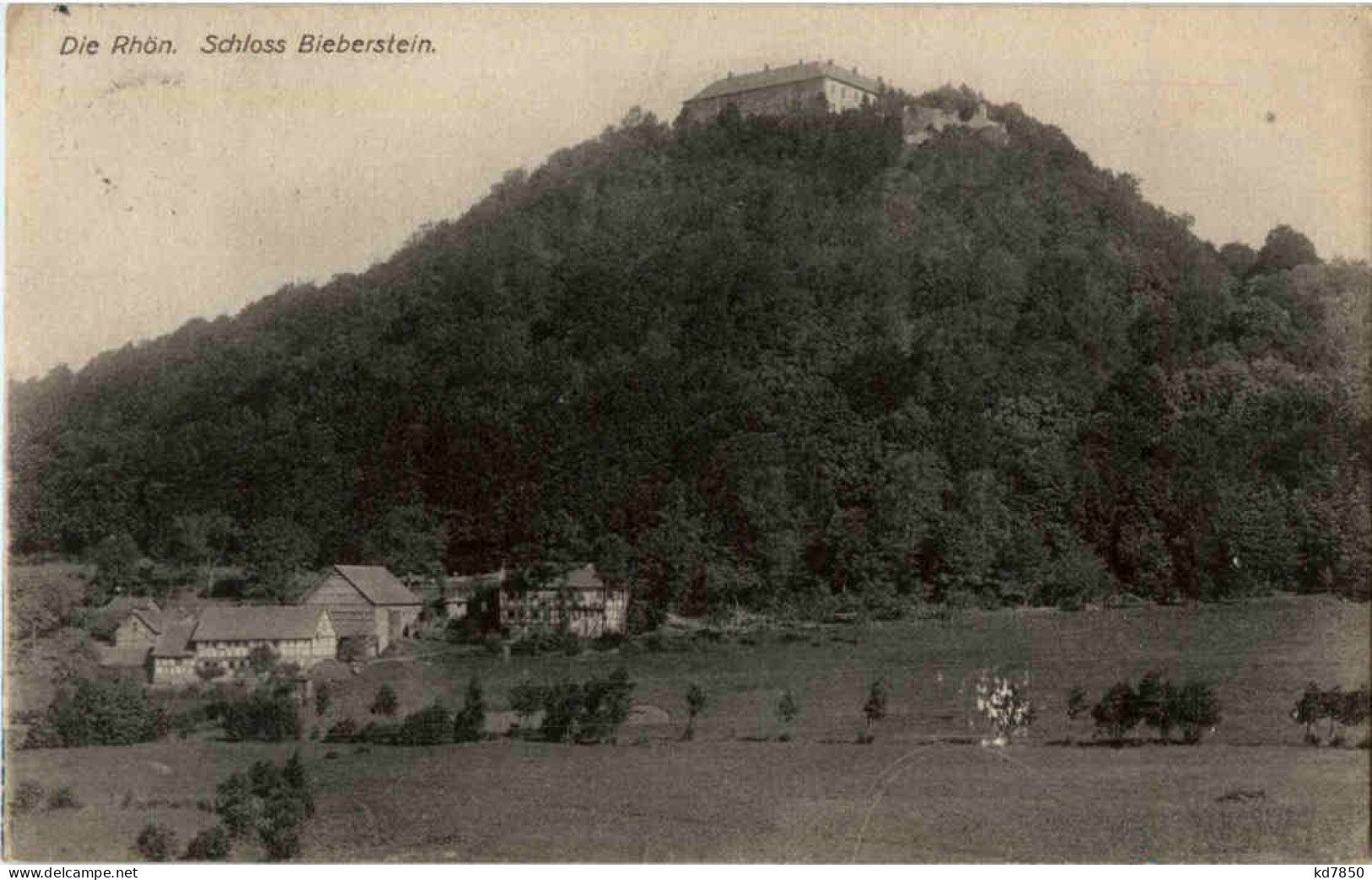 Schloss Bieberstein - Bahnpost Eisenach - Frankfurt - Fulda