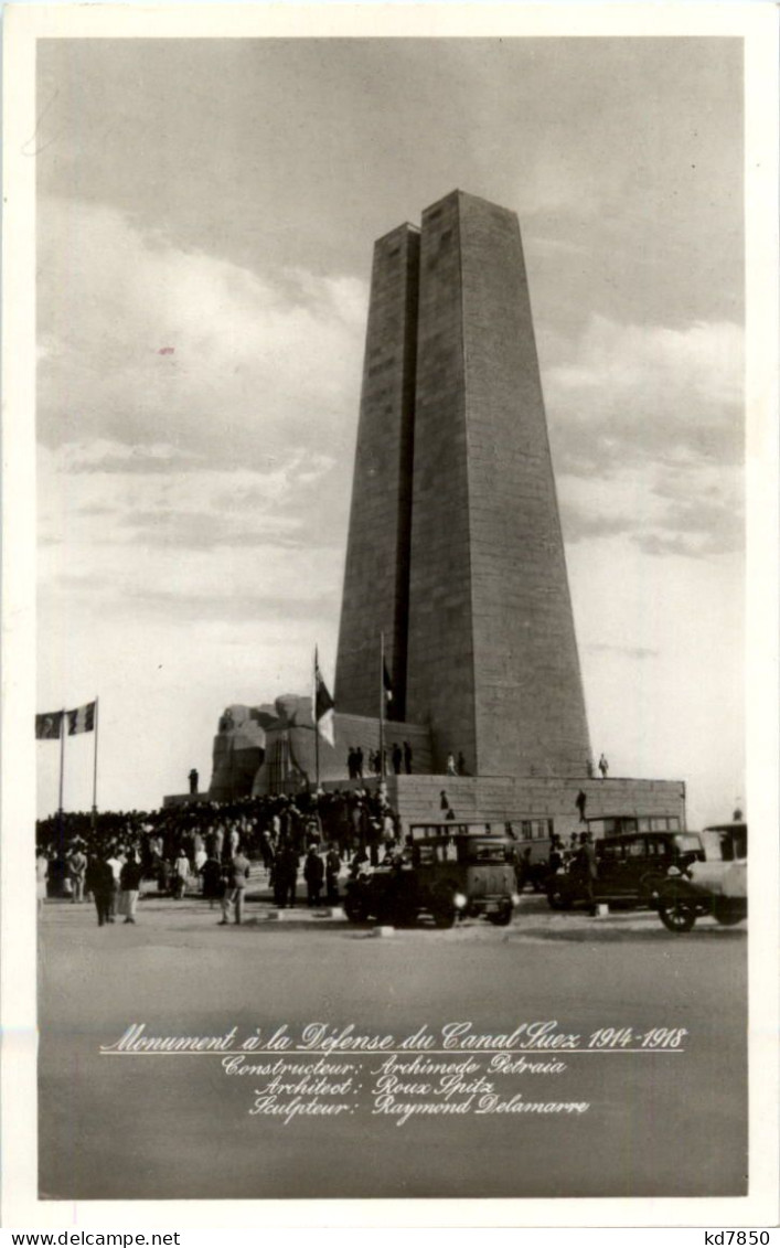 Monument A La Defense Du Canal Suez - Ismailia