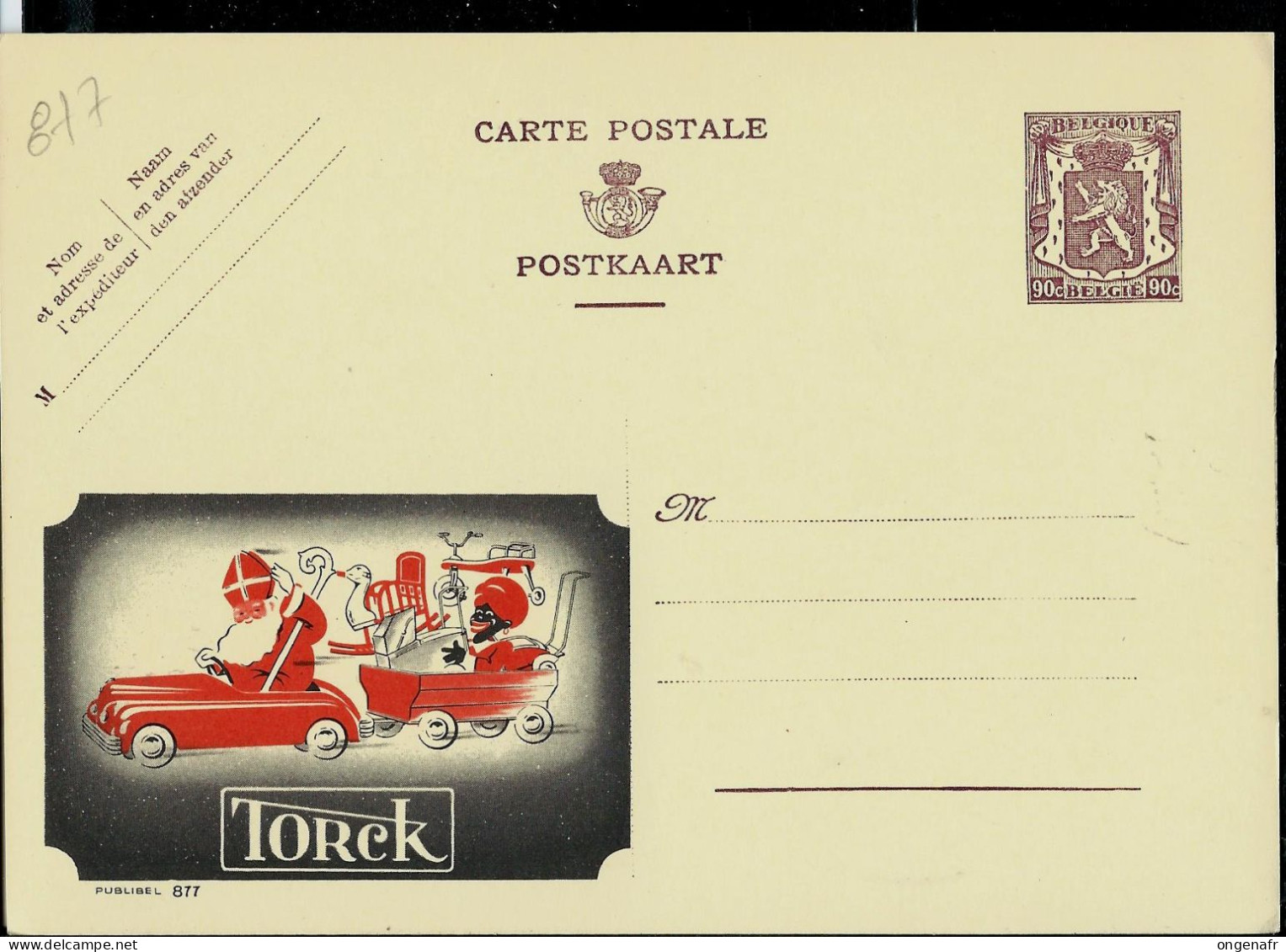 Publibel Neuve N° 877 ( Jouets TORCK - St Nicolas - ) - Publibels