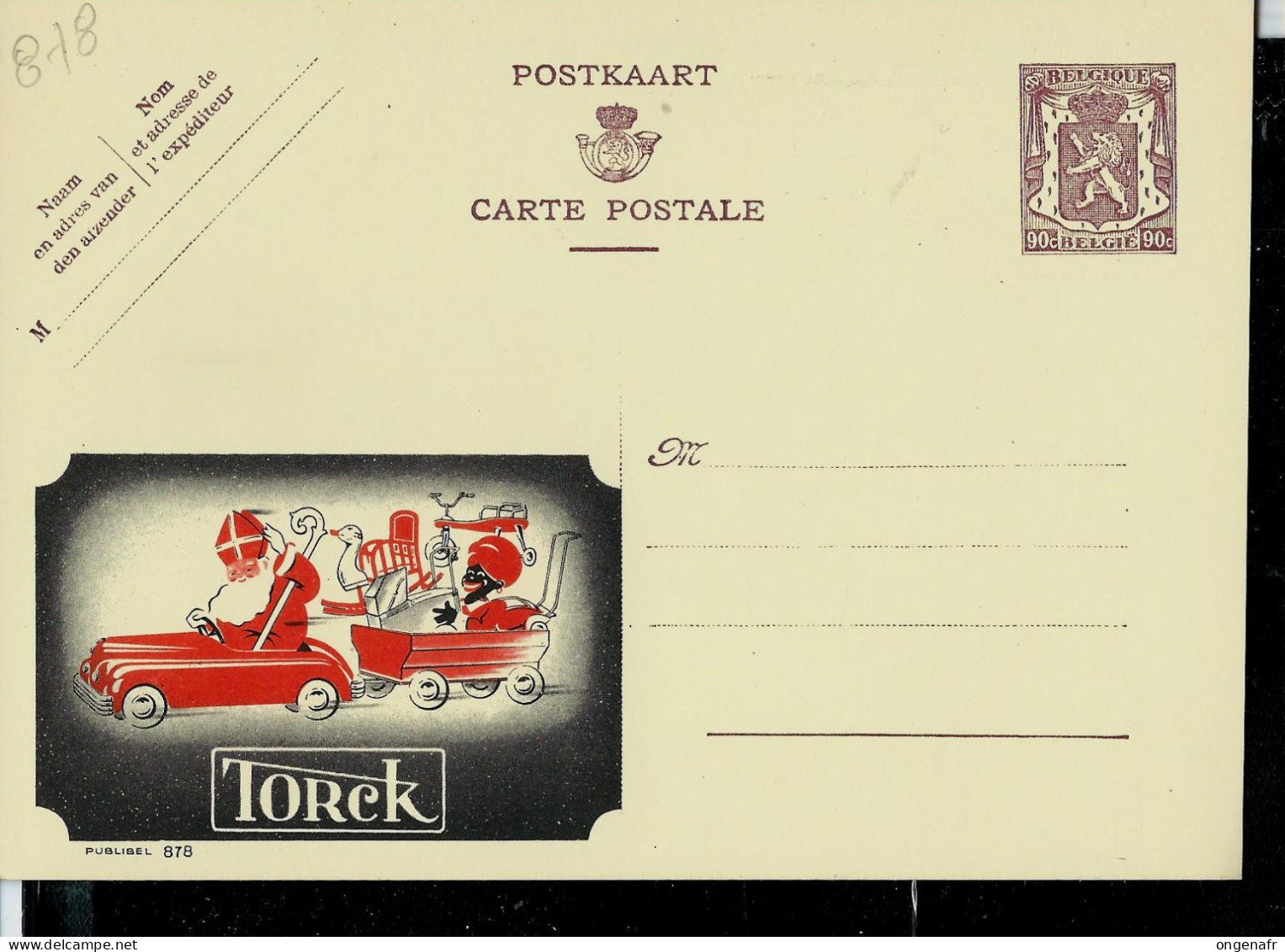 Publibel Neuve N° 878 ( Jouets TORCK - St Nicolas - ) - Publibels