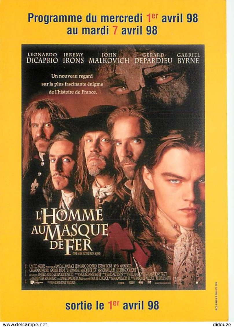 Cinema - Affiche De Film - L'Homme Au Masque De Fer - Leonardo Dicaprio - Gérard Depardieu - John Malkovich - Carte Neuv - Affiches Sur Carte