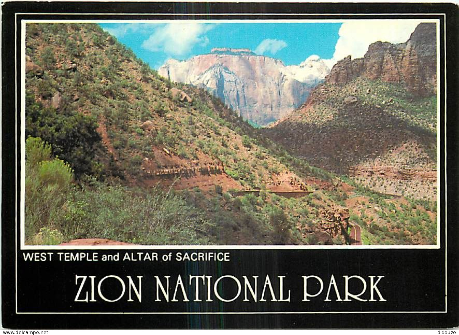 Etats Unis - Zion National Park - West Temple And Altar Of Sacrifice - Etat De Utah - Utah State - CPM - Carte Neuve - V - Zion