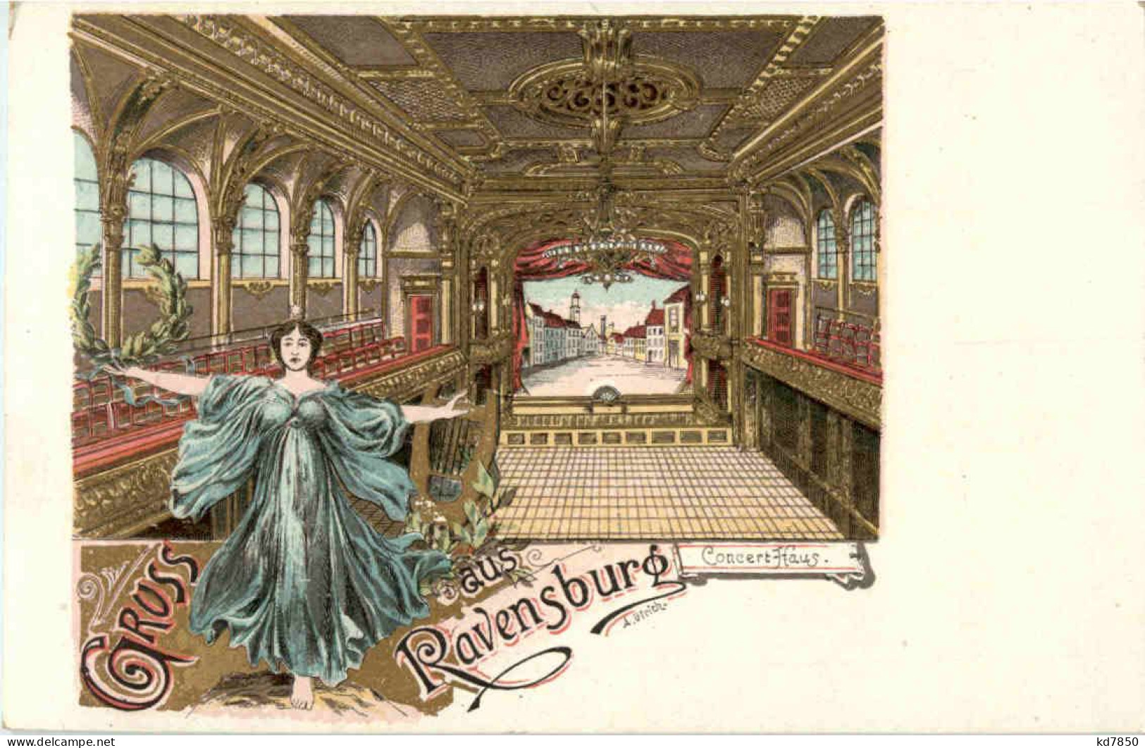 Gruss Aus Ravensburg - Concethaus - Litho - Ravensburg