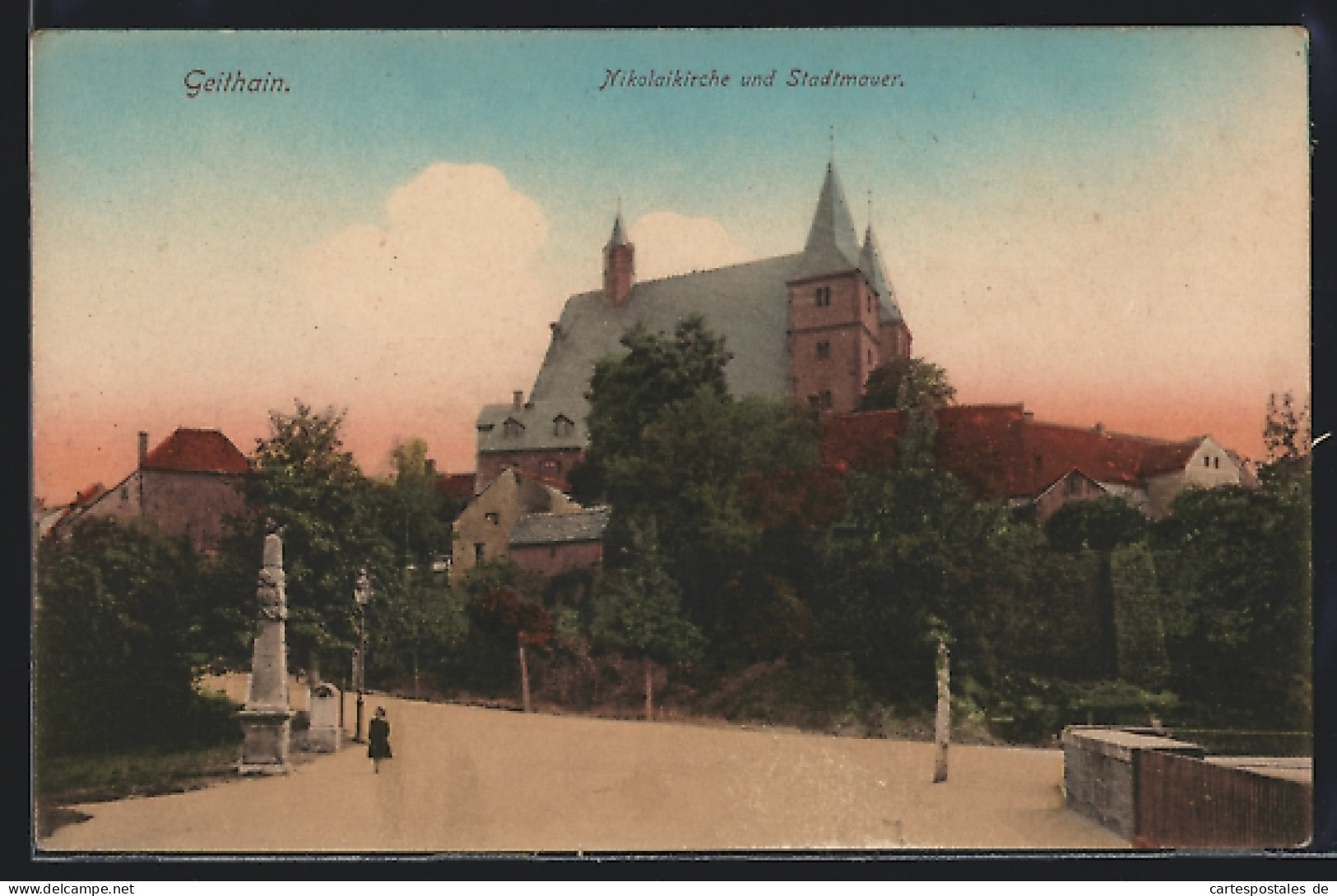 AK Geithain, Nikolaikirche Und Stadtmauer  - Geithain