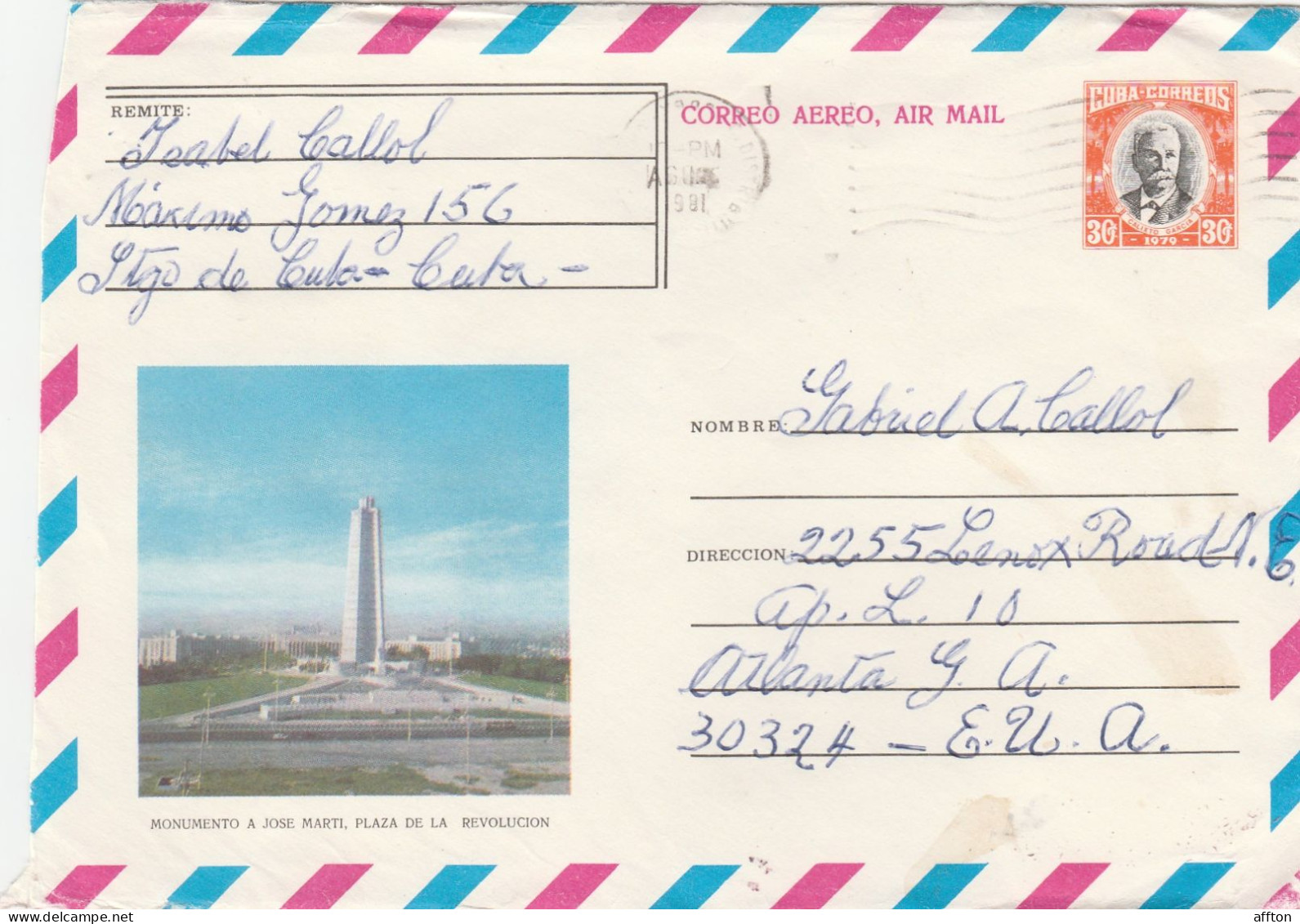 Cuba Air Mail Cover Mailed - Briefe U. Dokumente