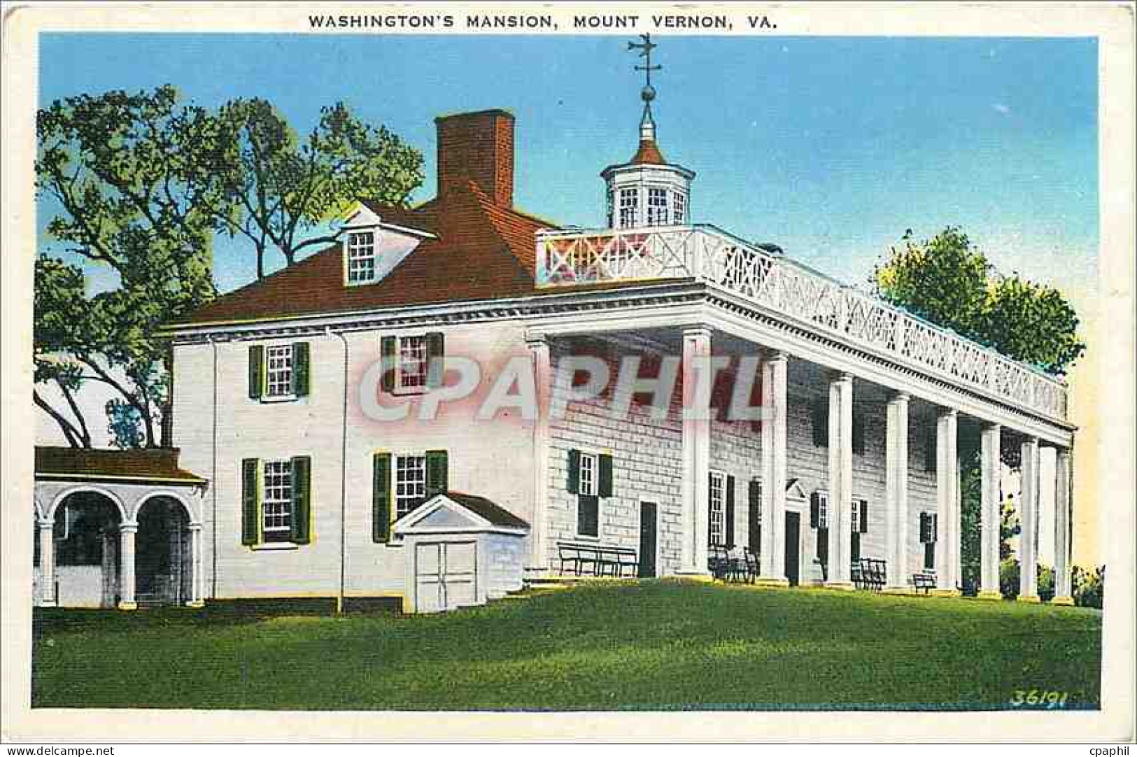 CPA Washington's Mansion Mount Vernon VA  - Autres & Non Classés