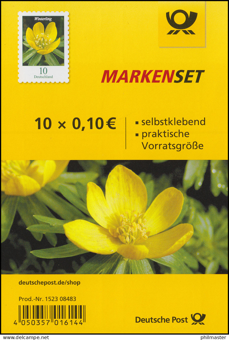 FB 81I Blume Winterling 10 Cent, Folienblatt Mit 10x 3430I, Postfrisch ** - 2011-2020