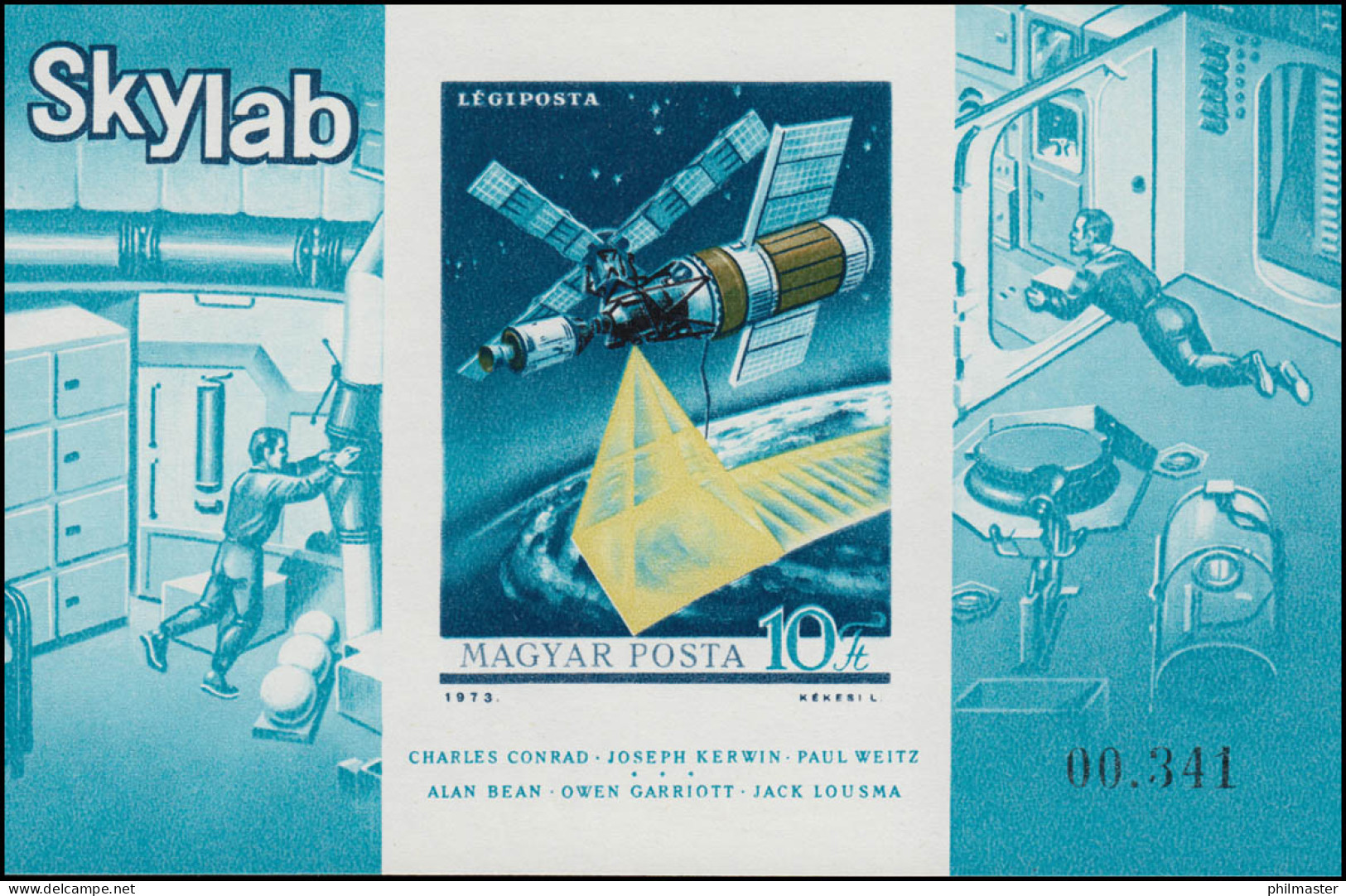 Block 101B Raumstation SKYLAB 1973, Block Ungezähnt ** - Altri & Non Classificati
