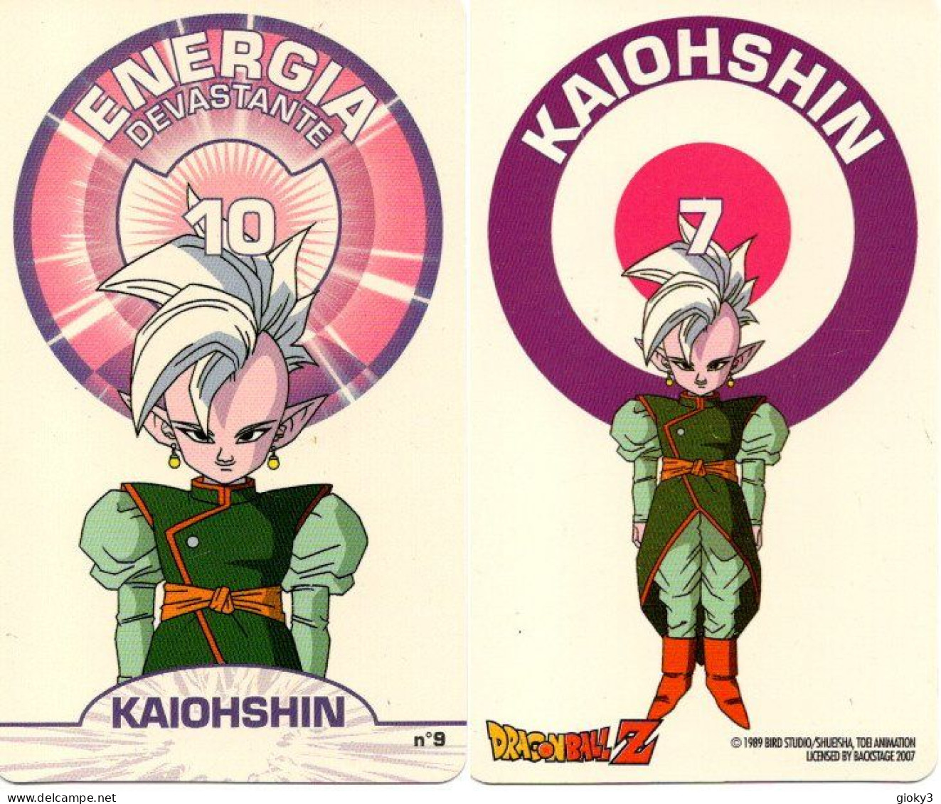 CARTA DRAGONBALL Z - KAIOHSHIN ENERGIA DEVASTANTE N.9 1989 - Dragonball Z