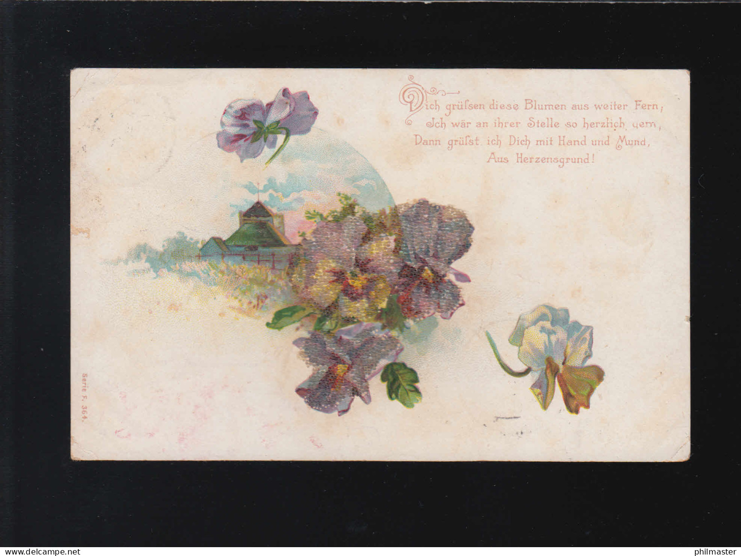 Stiefmütterchen, Dich Grüssen Diese Blumen Aus Weiter Ferne, Bonn 24.11.1900 - Contre La Lumière