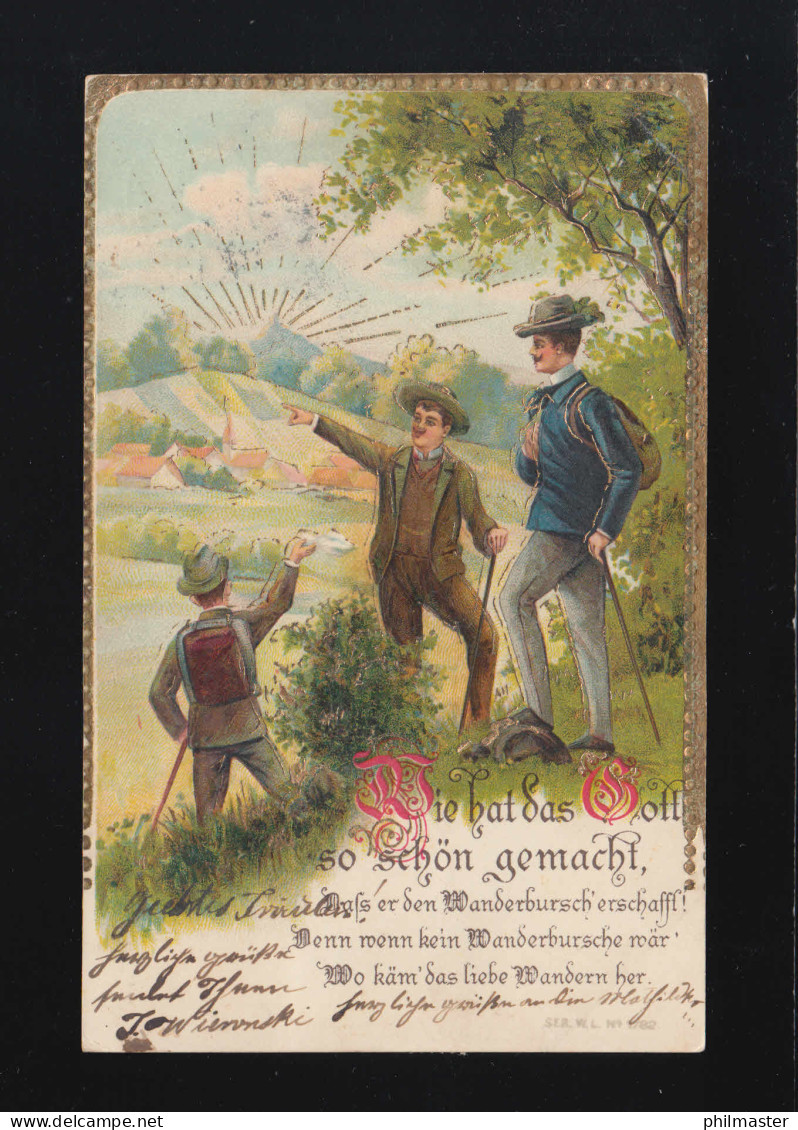 Wie Hat Das Gott So Schön Gemacht, Wandersburschen Sonne, Lonkau 3.6.1903 - Contre La Lumière