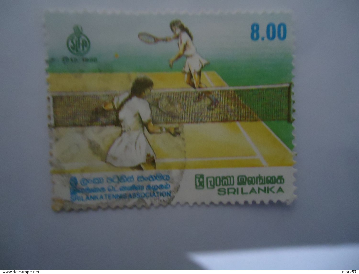 SRI LANKA     USED   STAMPS  SPORTS TENNIS 1990 - Tennis