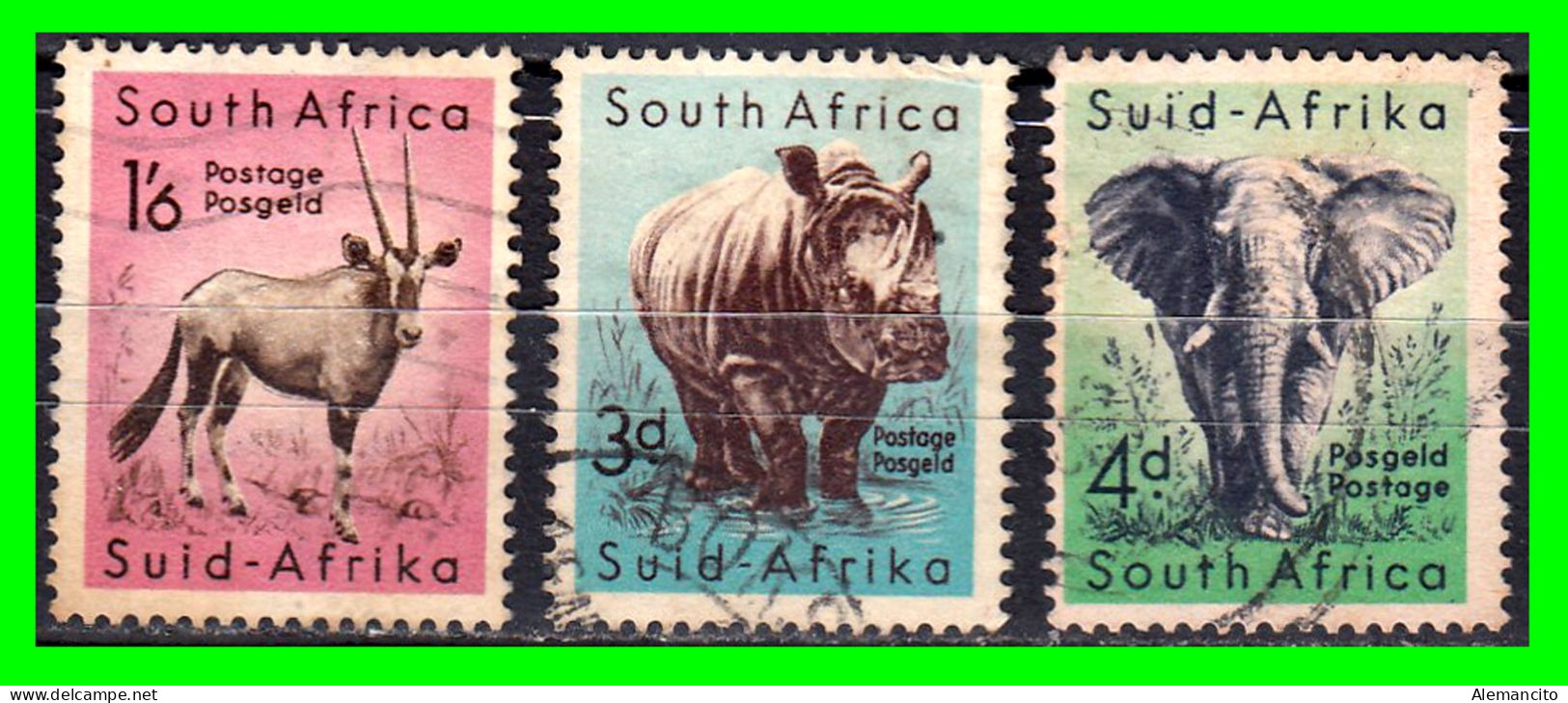 AFRIKA ( SUID AFRIKA ) 3 SELLOS DIFERENTES AÑOS Y VALORES VALORES - Usados