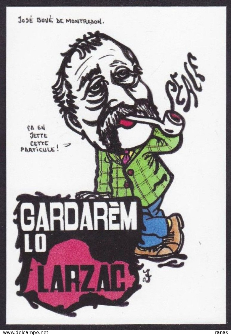 CPM LARZAC Tirage Signé 30 Exemplaires Numérotés Signés Par JIHEL Aveyron Anti Militariste Pacifisme - Other & Unclassified