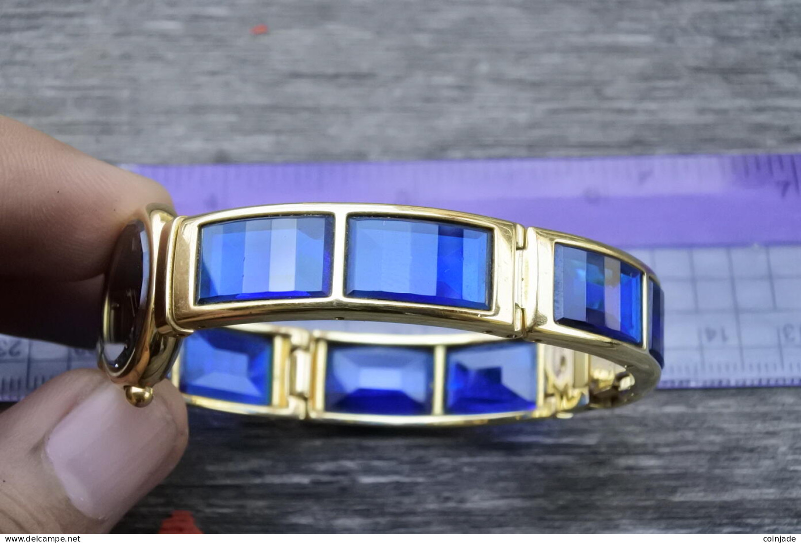 Vintage Seiko Lassale Ultra Elegance 1F20 1B60 Blue Dial Lady Quartz Watch 21mm