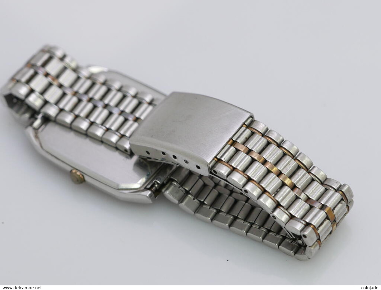 Vintage Seiko Chronos 9021 5130 Textured Dial Men Quartz Watch Octagonal 30mm