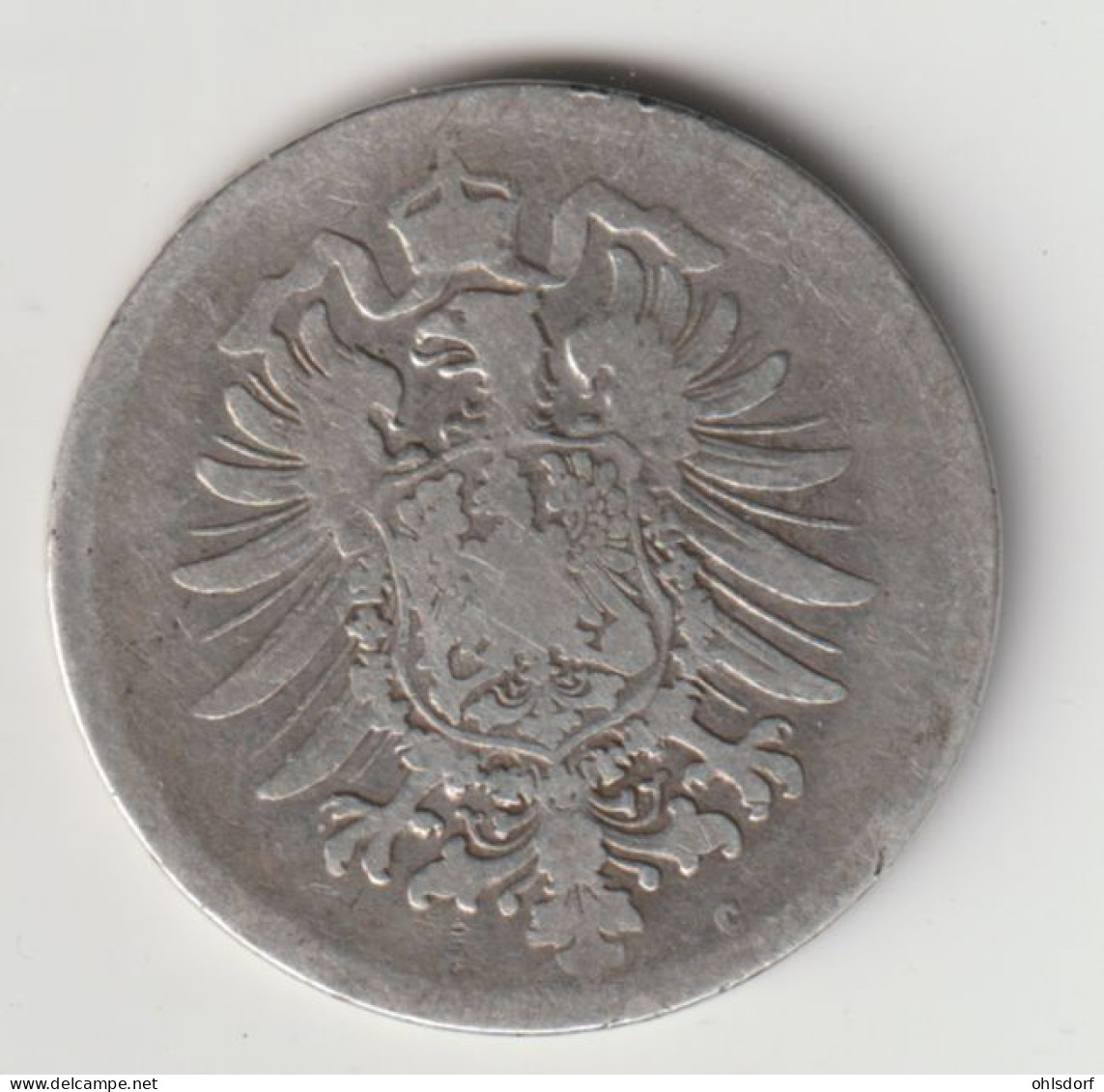 DEUTSCHES REICH 1874 C: 1 Mark, Silver, KM 7 - 1 Mark