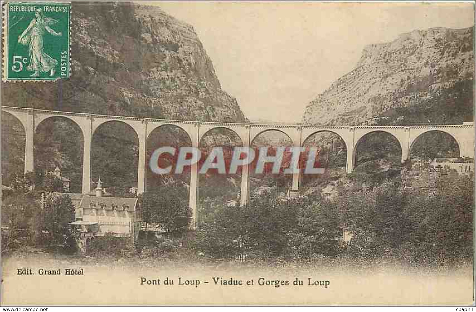 CPA Pont Du Loup Viaduc Et Gorges Du Loup  - Brücken