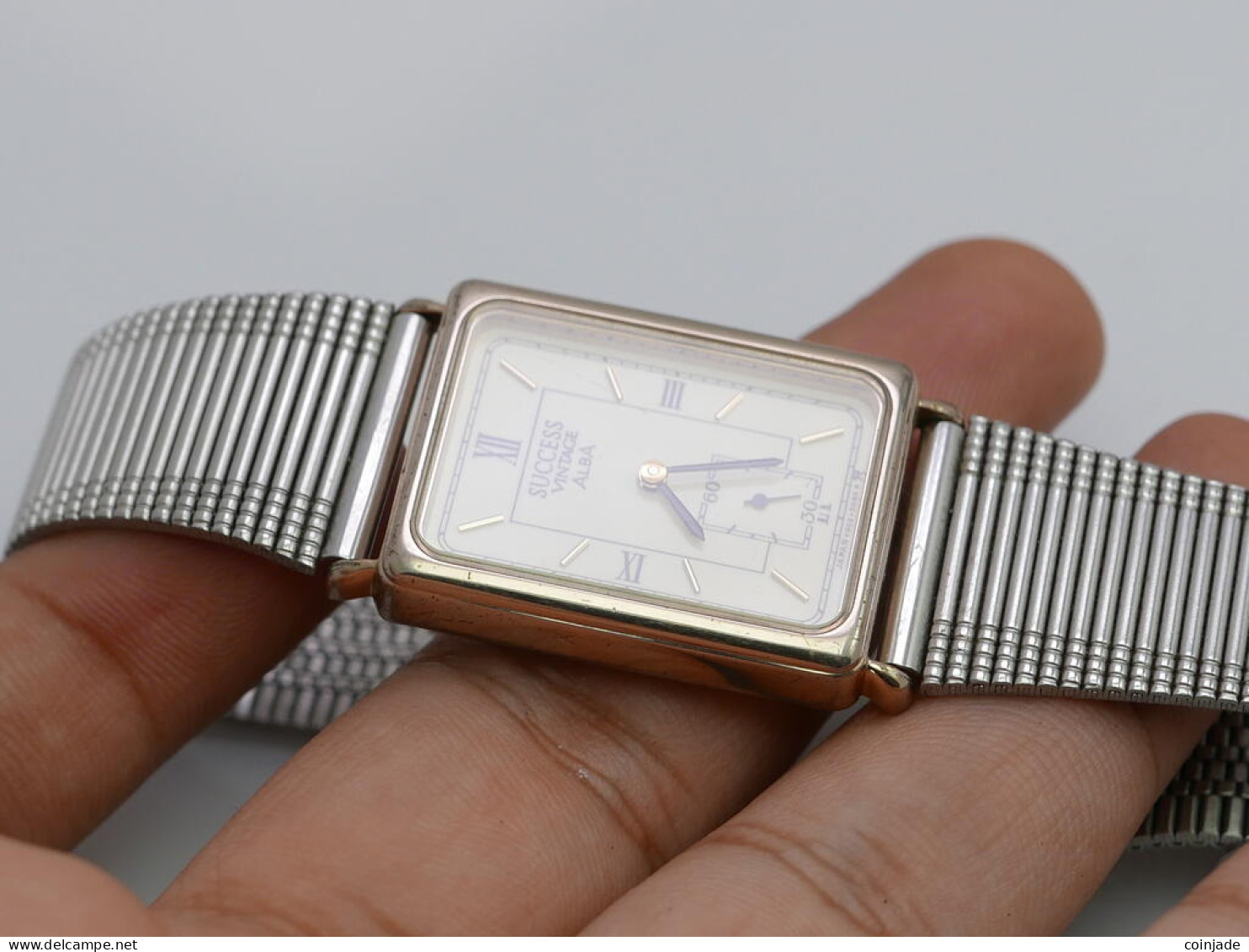 Vintage Alba Success V803 5000 Roman Numeral Dial Men Quartz Watch Japan  24mm - Horloge: Antiek