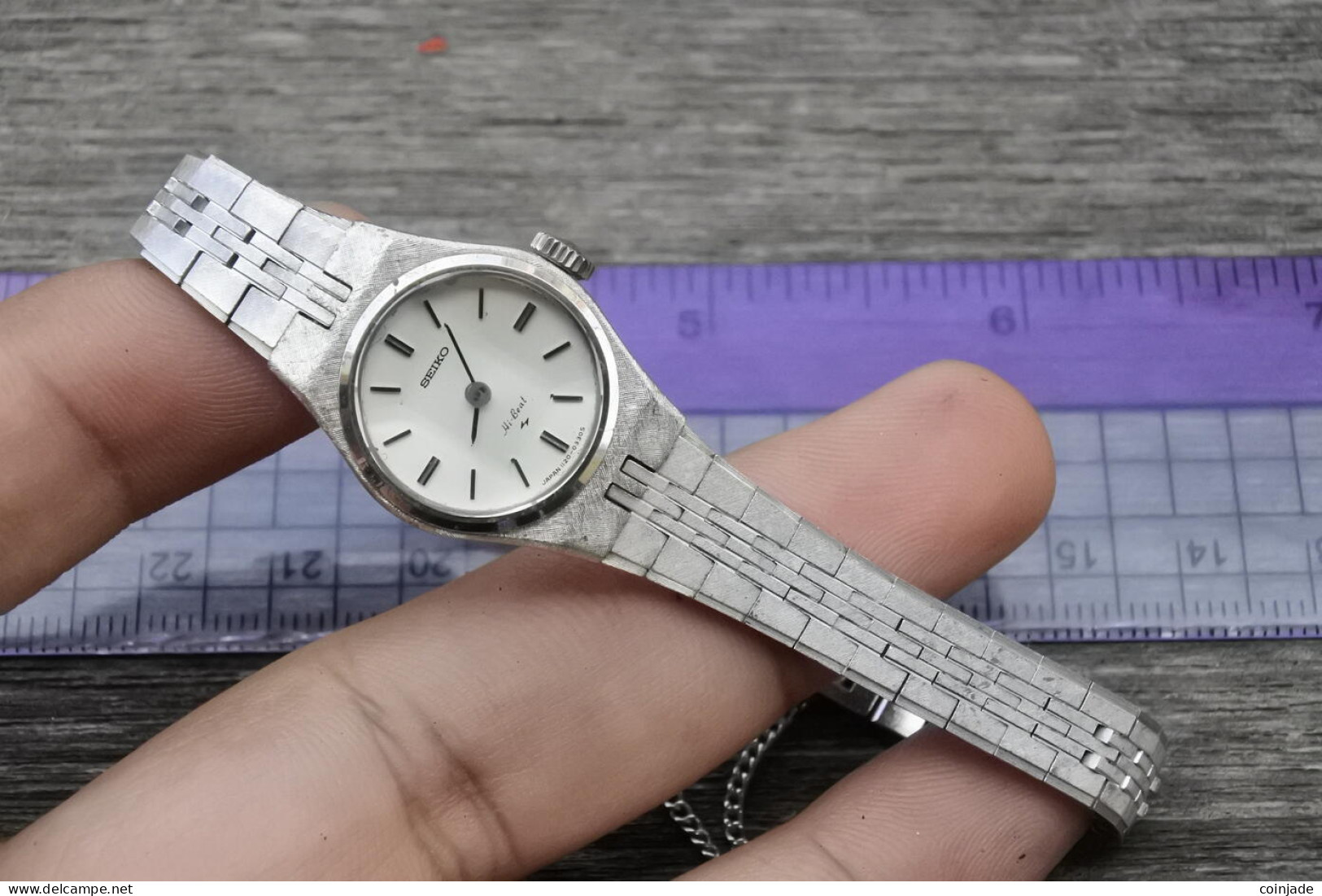 Vintage Seiko Hi-beat 1120 0100 Lady Hand Winding Watch Japan Round Shape 21mm - Relojes Ancianos