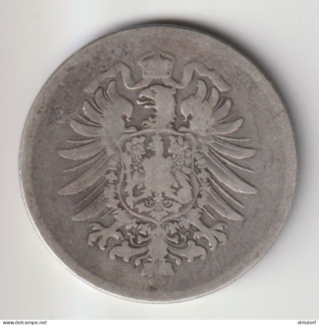 DEUTSCHES REICH 1875 F: 1 Mark, Silver, KM 7 - 1 Mark