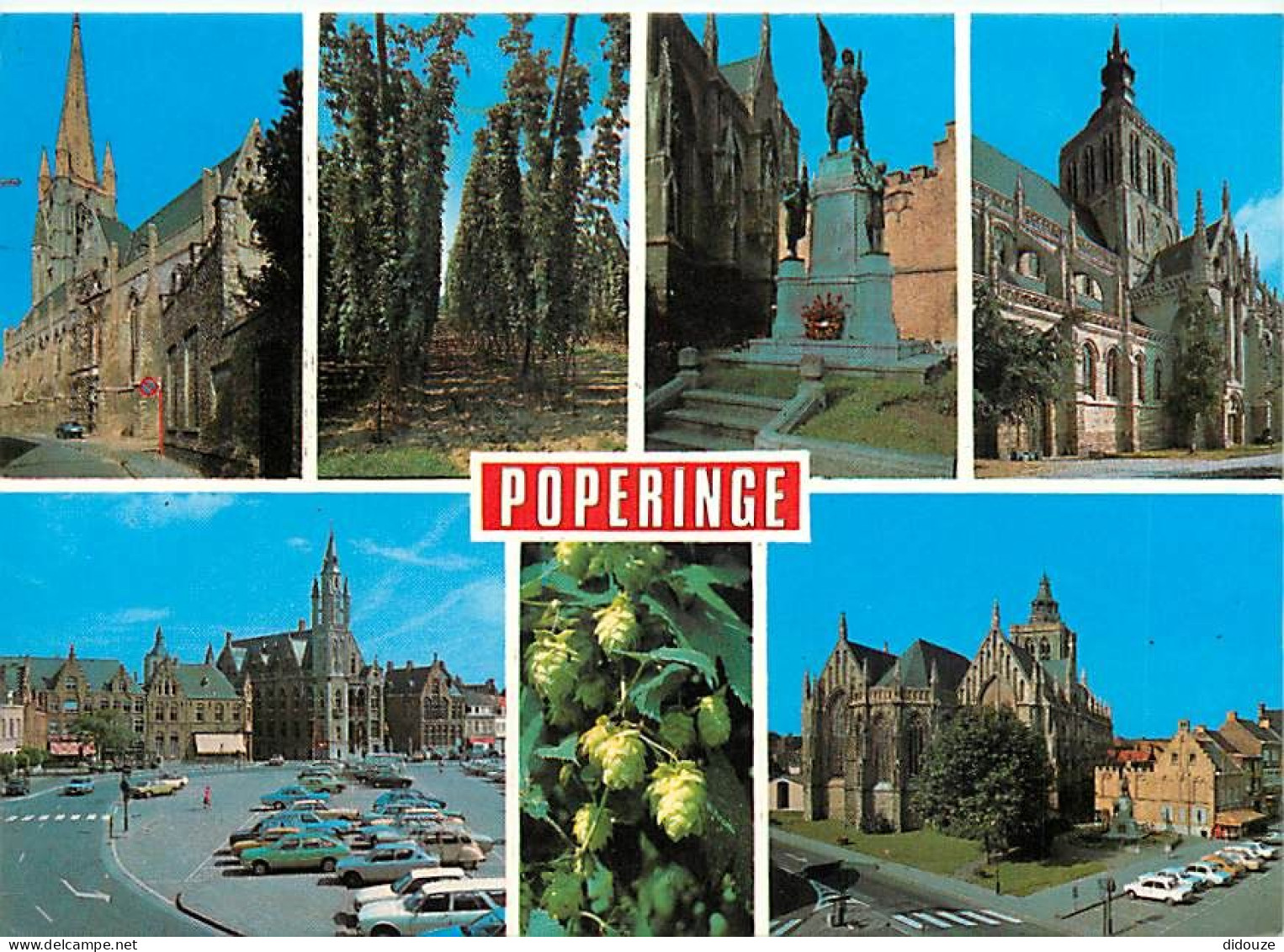 Belgique - Poperinghe - Poperinge - Multivues - Houblon - Automobiles - CPM - Voir Scans Recto-Verso - Poperinge