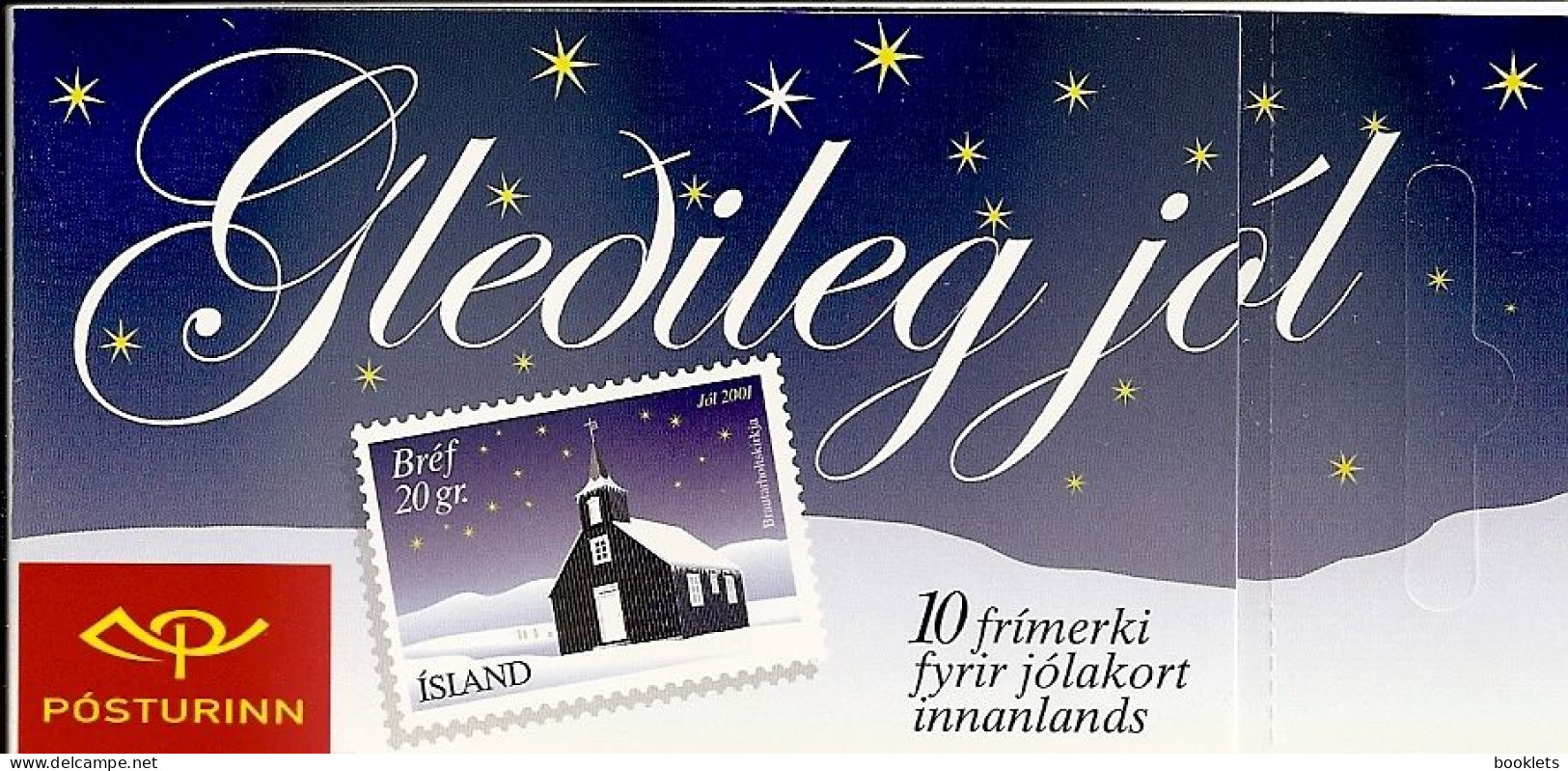 ICELAND, Booklet 58, 2001, Christmas 2001 - Markenheftchen