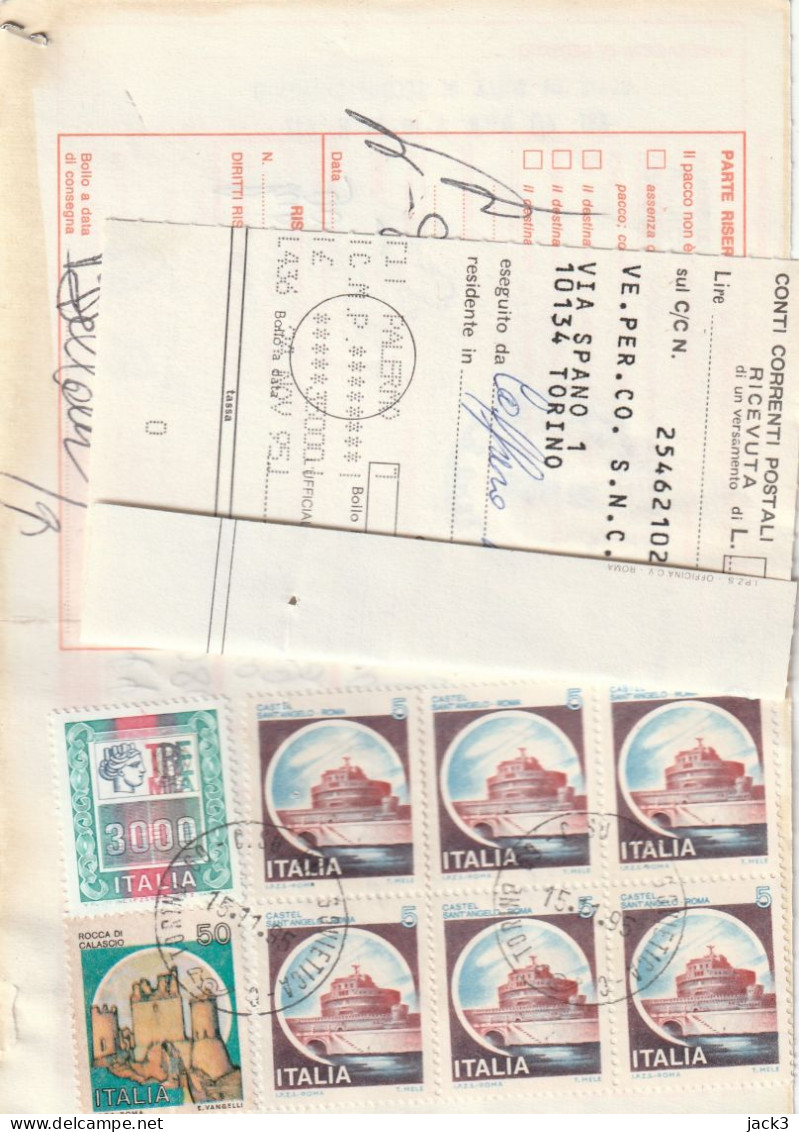 BOLLETTINO POSTALE - REPUBBLICA (COME DA SCANSIONE) ALB. - Paketmarken