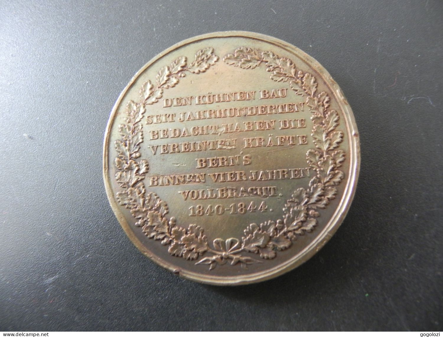 Medaille Medal - Schweiz Suisse Switzerland - Nydeckbrücke In Bern Erbaut Zwischen 1840 - 1844 - Autres & Non Classés