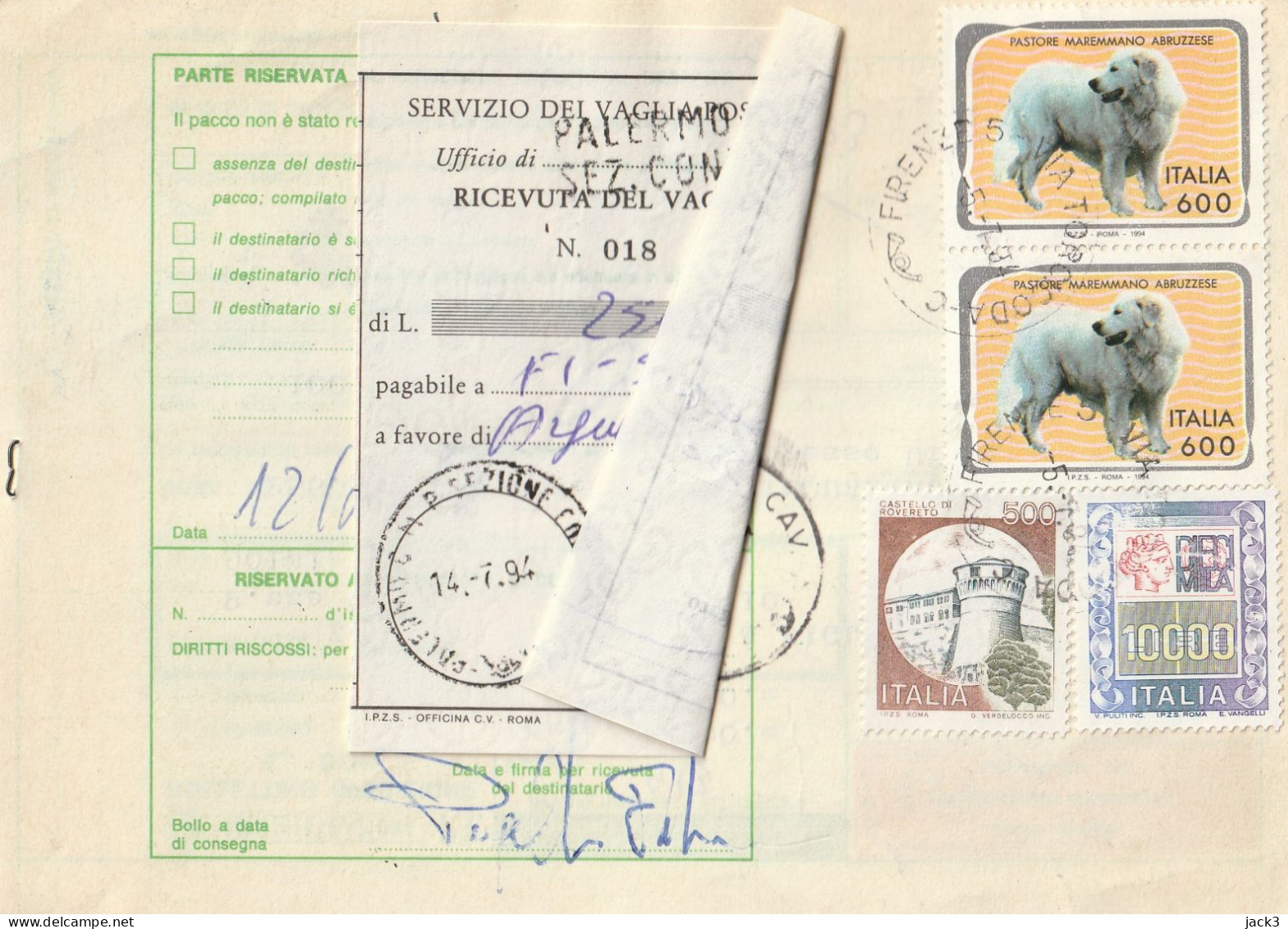 BOLLETTINO POSTALE - REPUBBLICA (COME DA SCANSIONE) ALB. - Postal Parcels