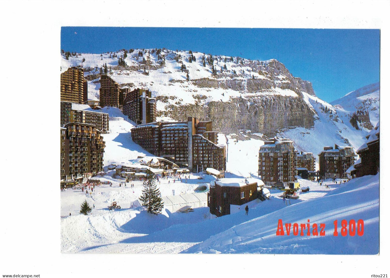 Cpm - 74 - AVORIAZ -  1800 - Chasse-neige - Immeuble - EDIT CELLARD 274006 - Avoriaz