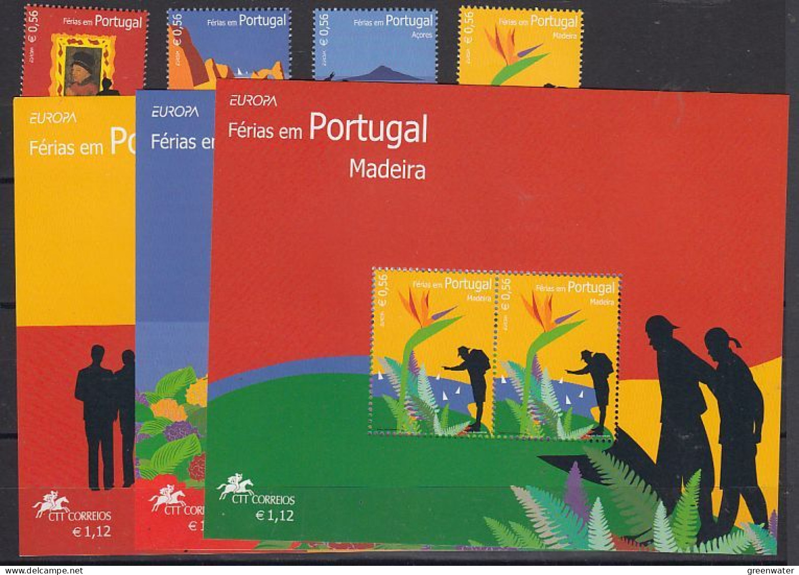 Europa Cept 2004 Portugal, Azores, Madeira 4v + 3 M/s ** Mnh (59373) - 2004