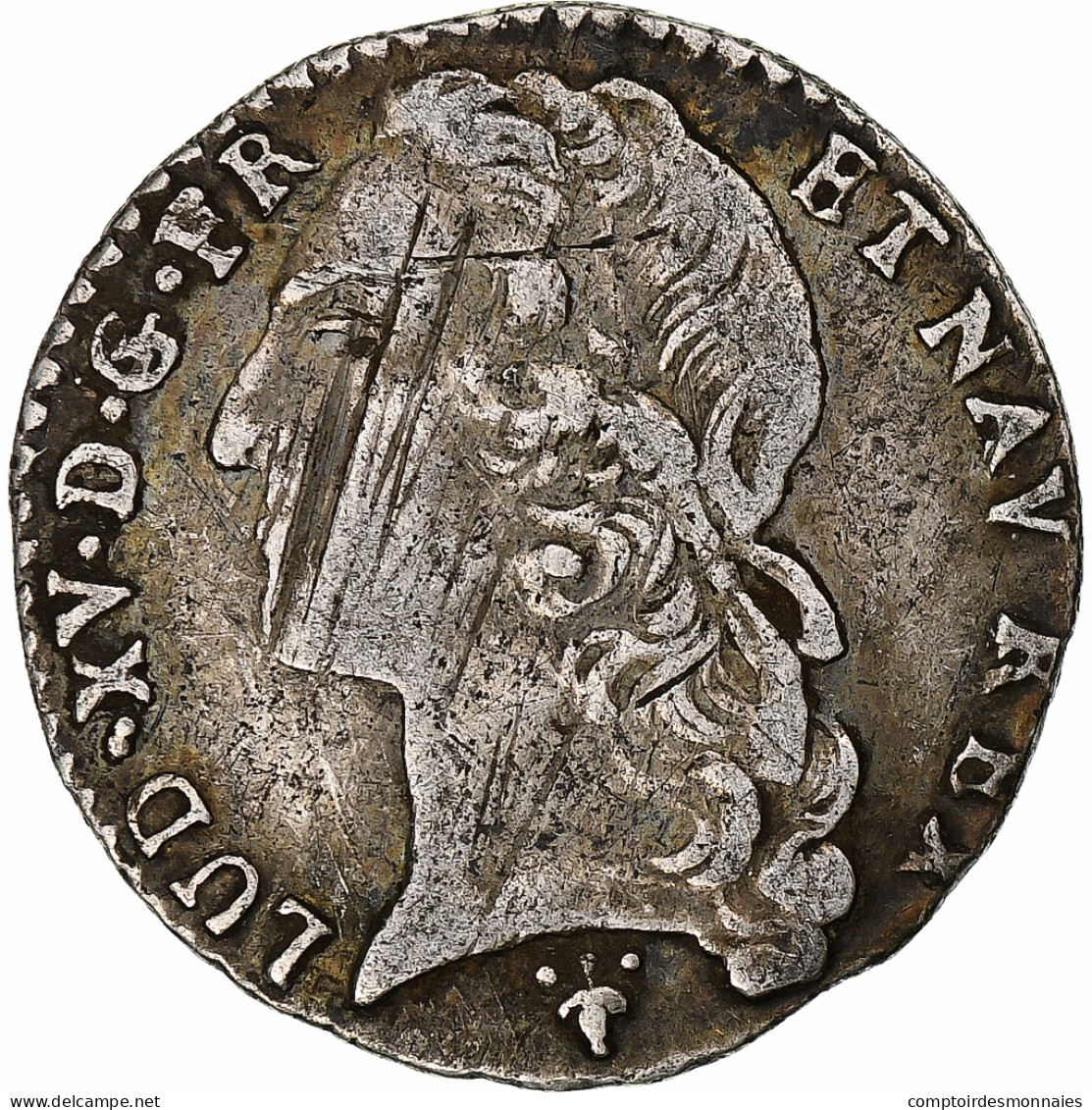 France, Louis XV, 1/10 Écu Au Bandeau, 1764, Reims, Argent, TB+, Gadoury:292 - 1715-1774 Luis XV El Bien Amado