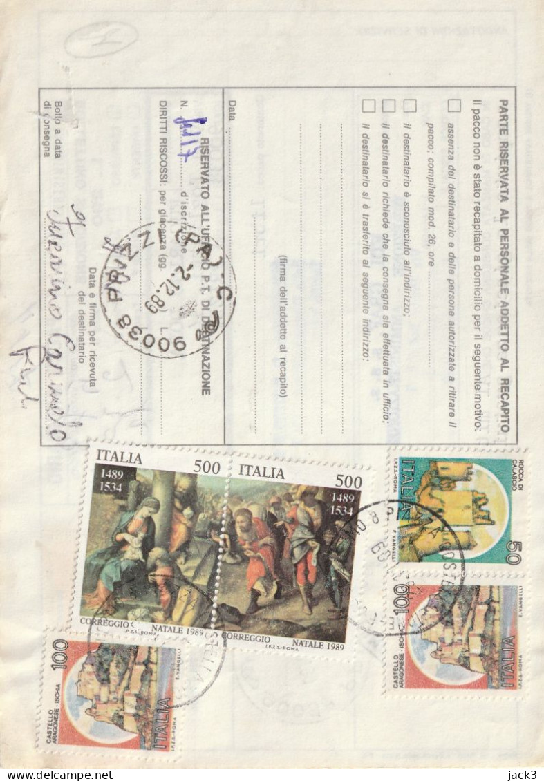 BOLLETTINO POSTALE - REPUBBLICA (COME DA SCANSIONE) ALB. - Paketmarken