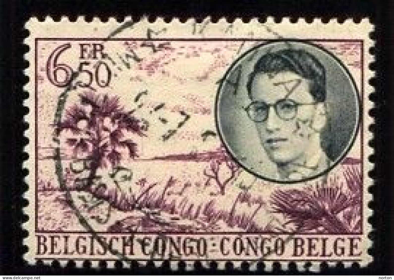 Congo Kamina Base Militaire 1 Oblit. Keach 14B(A)1 Sur C.0.B. 332 - Used Stamps