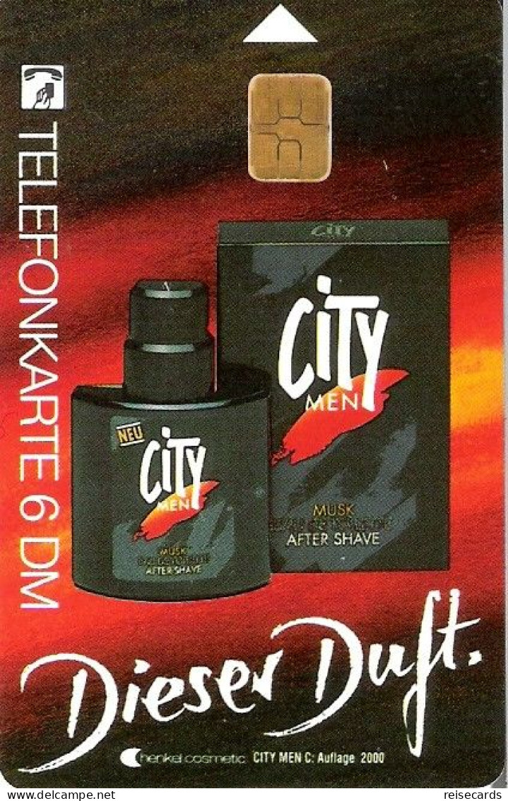 Germany: K 2165 12.93 Henkel Cosmetic, City Men, After Shave. Mint - K-Serie : Serie Clienti