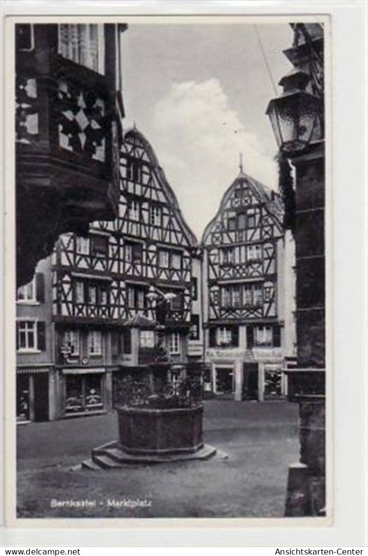 39056801 - Berncastel - Kues Mit Marktplatz Gelaufen Von 1937. Gute Erhaltung. - Bernkastel-Kues