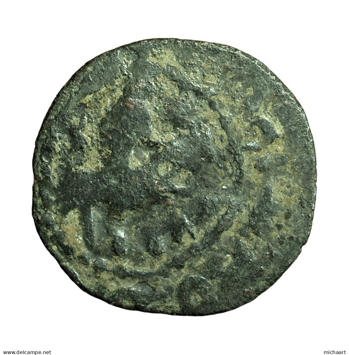 Cilician Armenia Medieval Coin Gosdantin IV 20mm King On Horse / Lion 04386 - Arménie