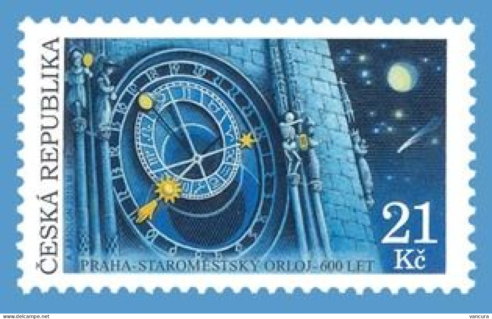 ** 640 Czech Republic Big Tower Clock Of The Prague Old Town 2010 - Unused Stamps