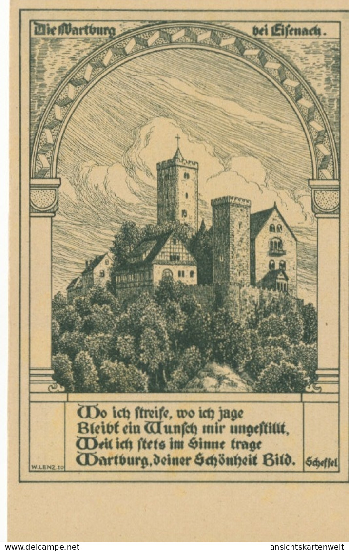 Die Wartburg Gesamtansicht Scheffel-Gedicht Ngl #109.630 - Châteaux