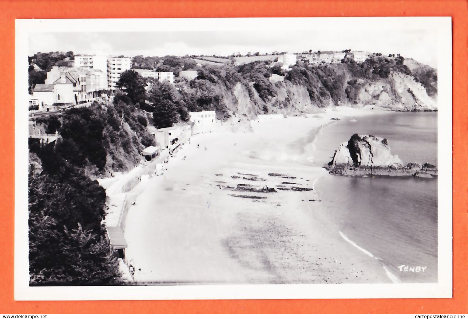 21122 / Rare Wales TENBY Pembrokeshire North Shore 1950s Real Photograph SQUIBB'S Studio  - Pembrokeshire